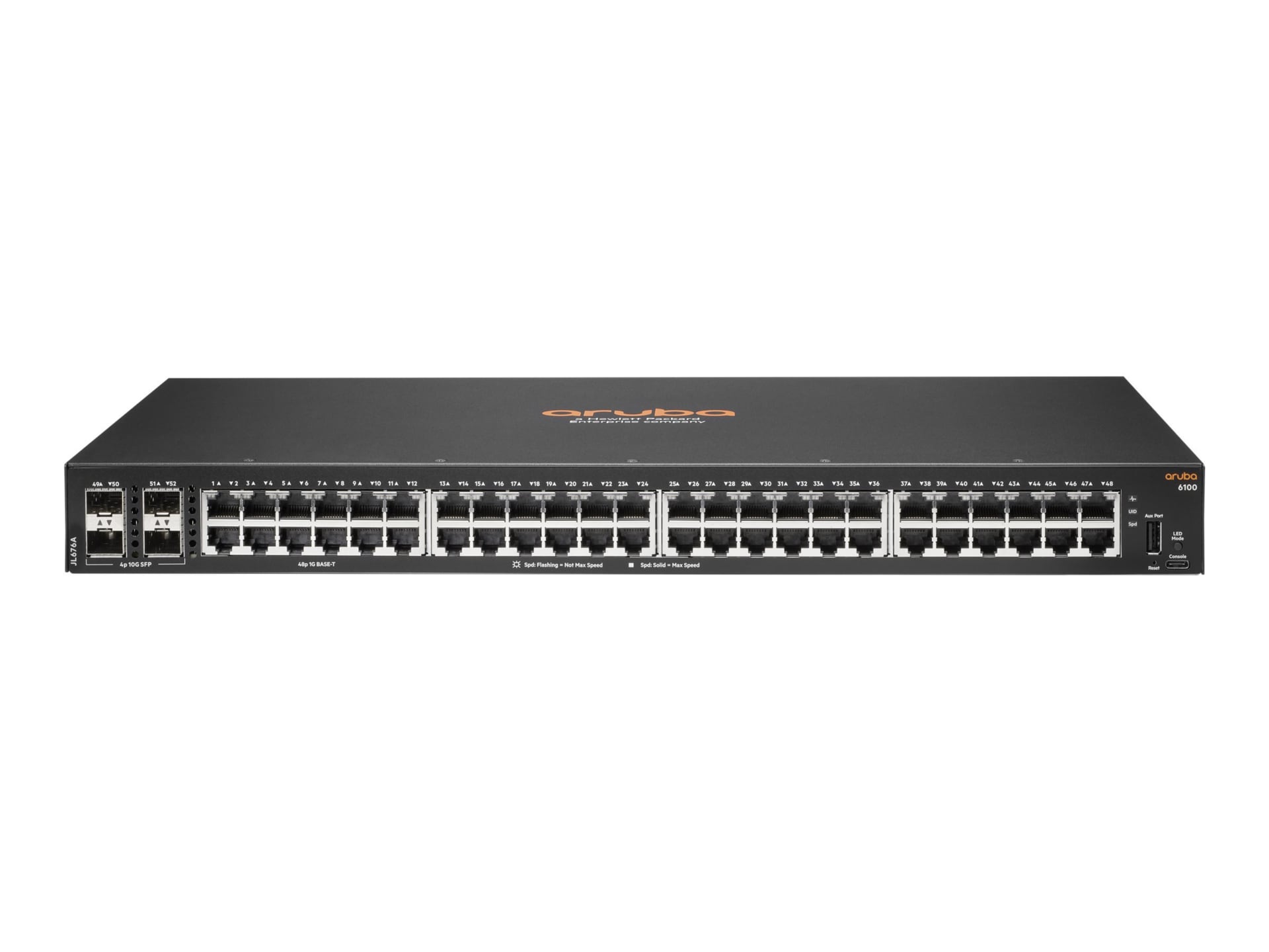 HPE Aruba 6100 48G 4SFP+ Switch - switch - 52 ports - managed - rack-mountable