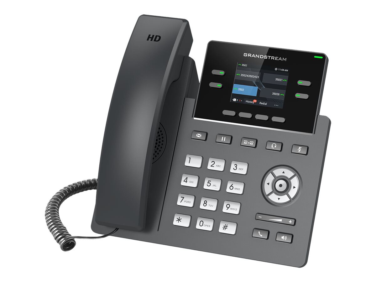 Grandstream GRP2612P - VoIP phone with caller ID/call waiting - 3-way call