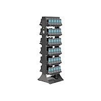 Zebra - rack - dual side - for 12 multi-slot cradles - accommodate up to 60