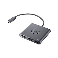 Dell Adapter USB-C to HDMI/DP with Power Pass-Through - adaptateur vidéo - DisplayPort / HDMI / USB - 18 cm