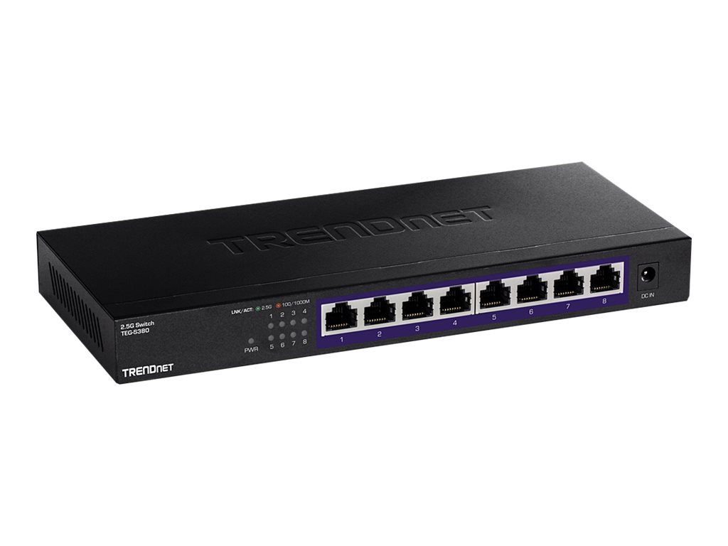 TRENDnet TEG S380 - switch - 8 ports - unmanaged - TAA Compliant