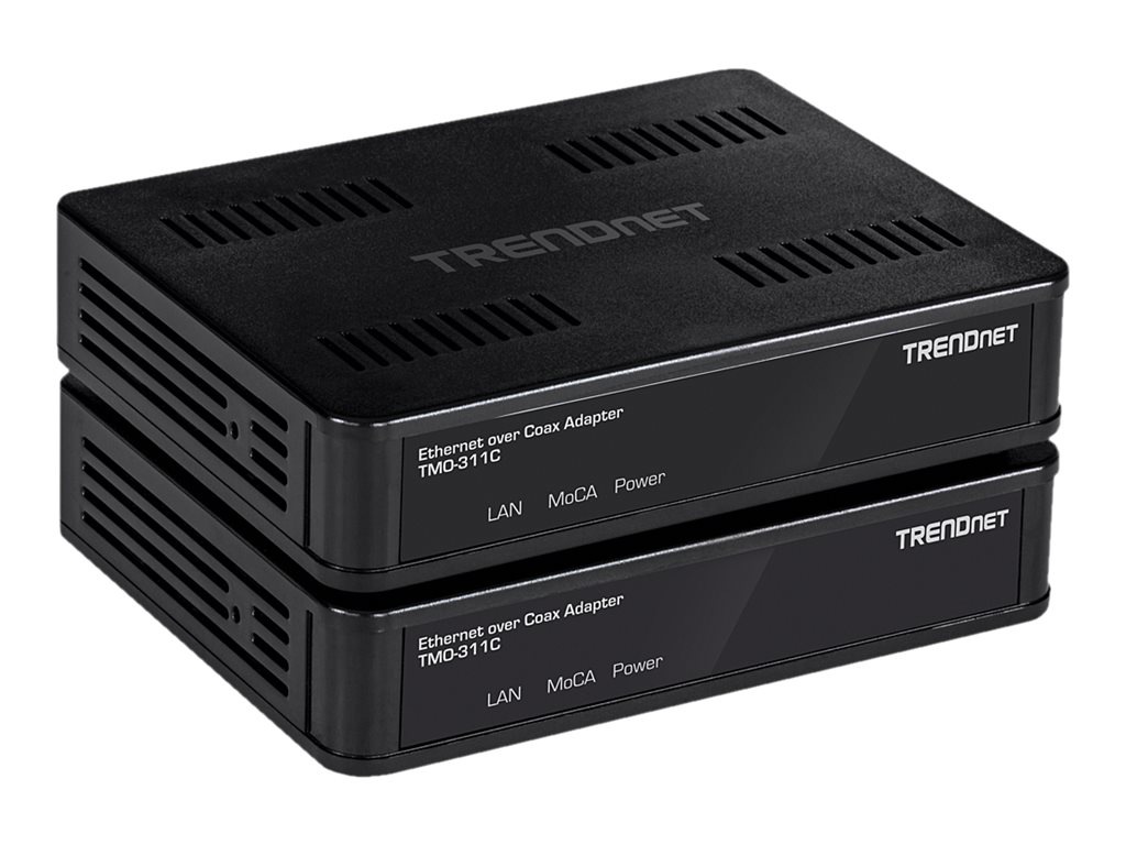 TRENDnet TMO-311C2K - media converter - 10Mb LAN, 100Mb LAN, GigE, MoCA 2.0 - TAA Compliant