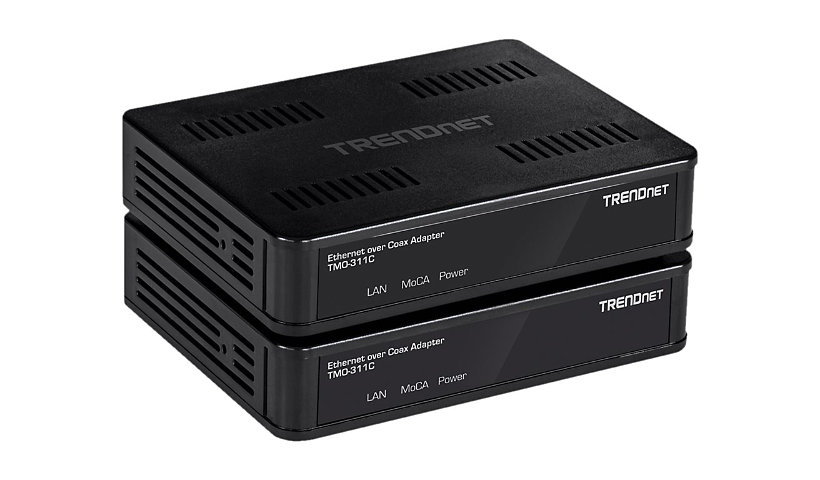 TRENDnet TMO-311C2K - media converter - 10Mb LAN, 100Mb LAN, GigE, MoCA 2.0 - TAA Compliant