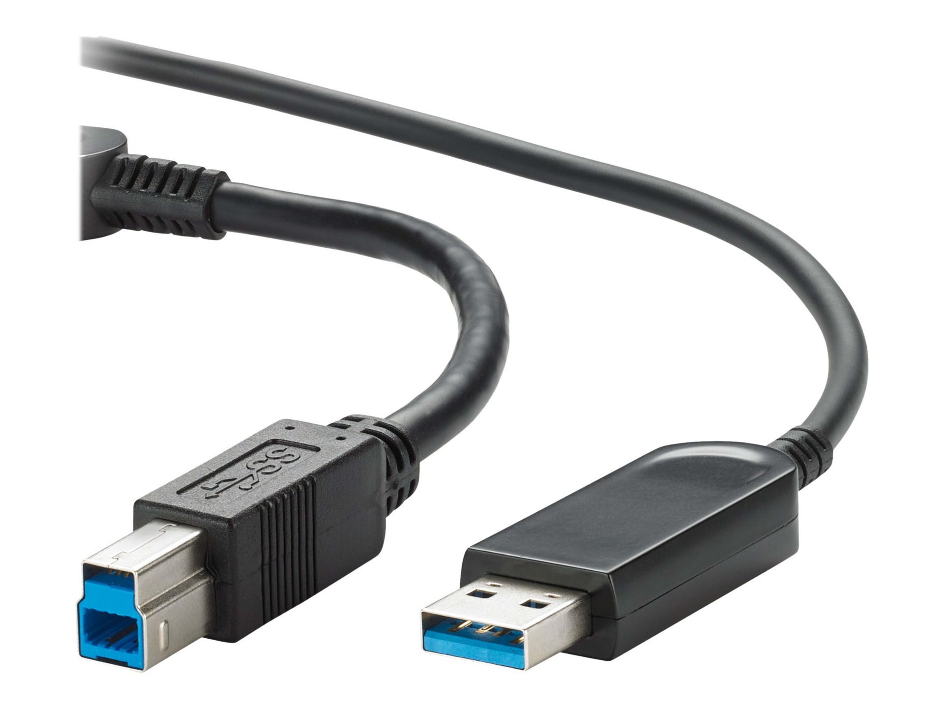 Vaddio 66ft USB 3.2 B to USB A Cable - USB 3.2 Gen 2 to USB A - Active Optical Cable - Plenum Rated - Black