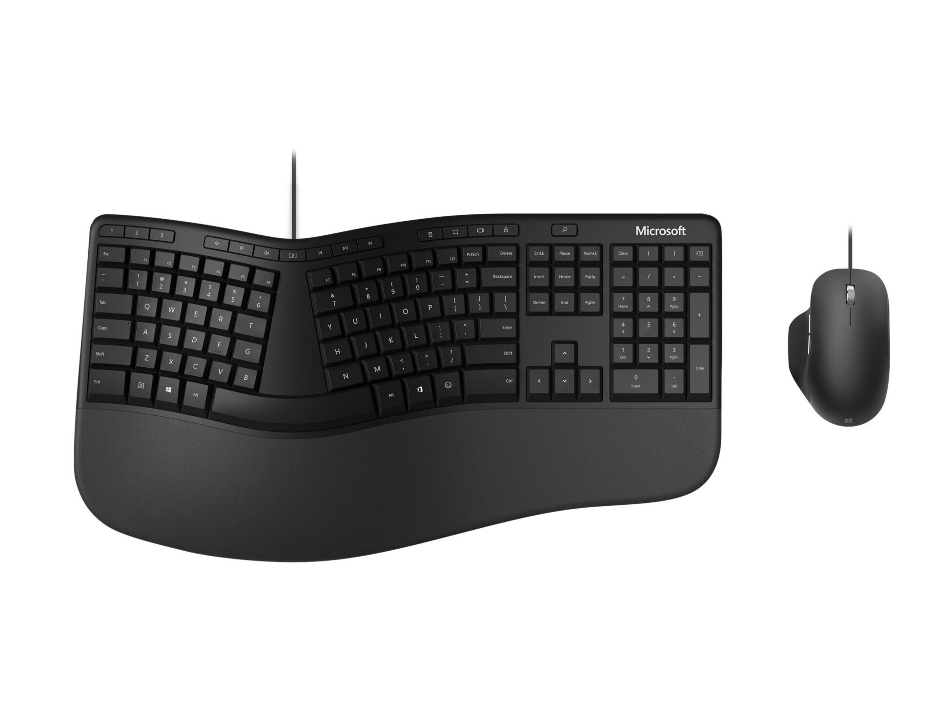 Microsoft Ergonomic Desktop for Business - keyboard and mouse set - QWERTY - English - black