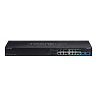 TRENDnet TPE BG182G - switch - 18 ports - unmanaged - rack-mountable - TAA
