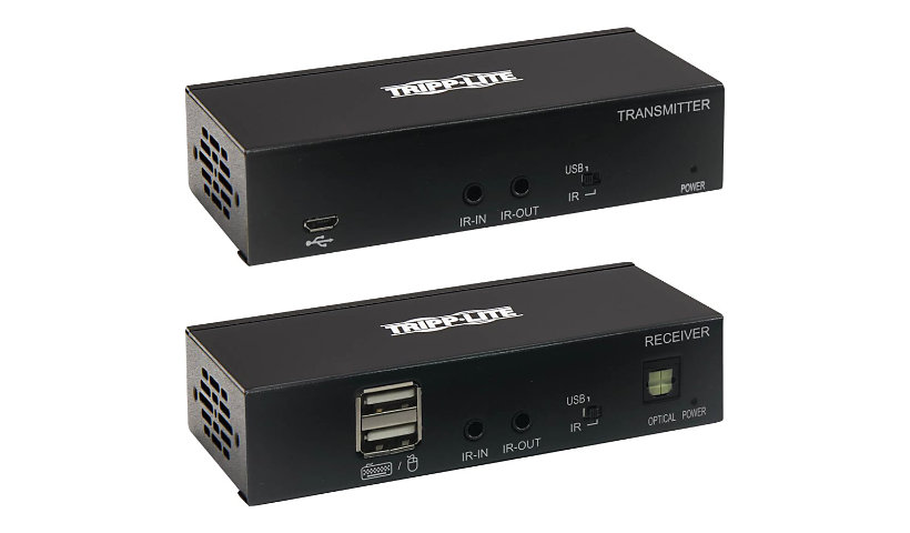 Tripp Lite DisplayPort to HDMI over Cat6 Extender Kit with KVM Support, 4K 60Hz, 4:4:4, USB, PoC, HDCP 2.2, up to 230