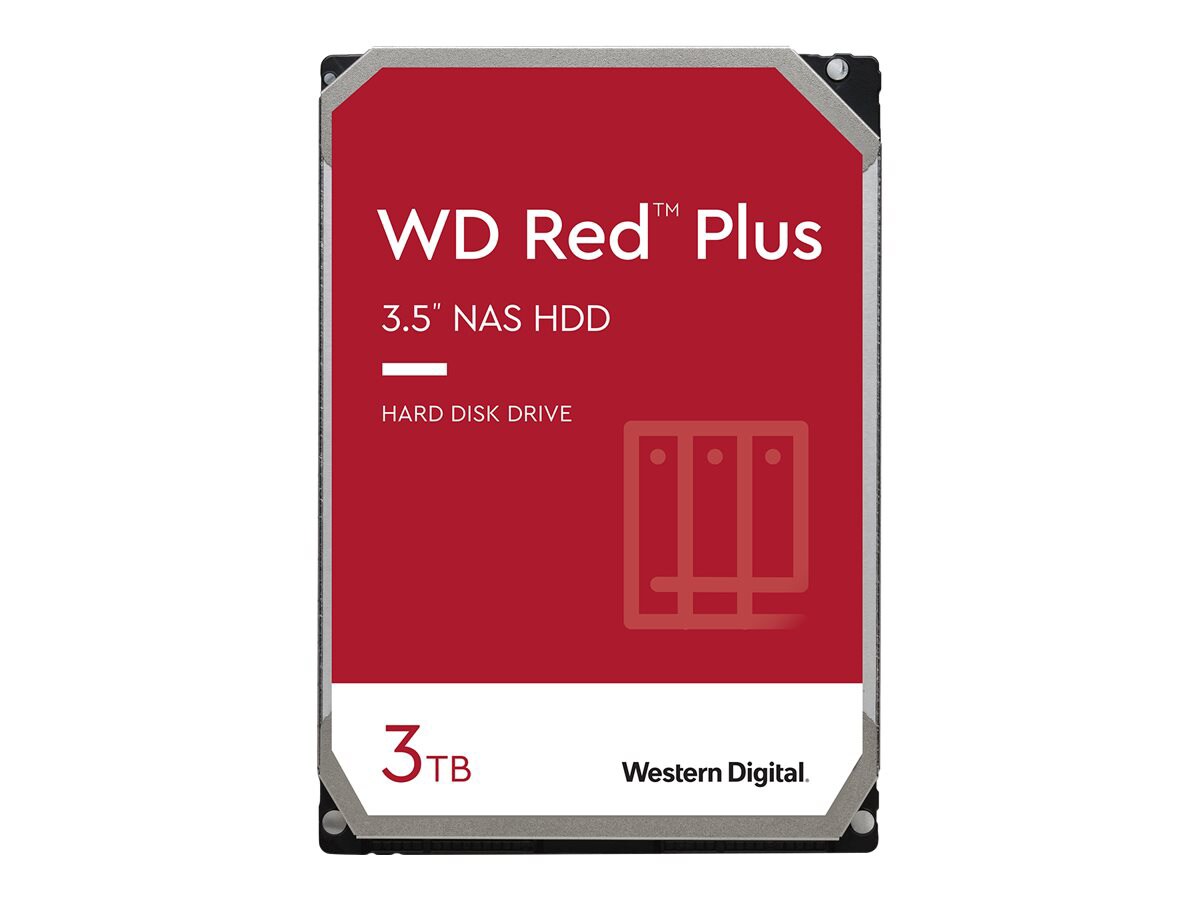 WD Red Plus hard drive - 3 TB - SATA 6Gb/s - WD30EFZX Hard Drives - CDW.com