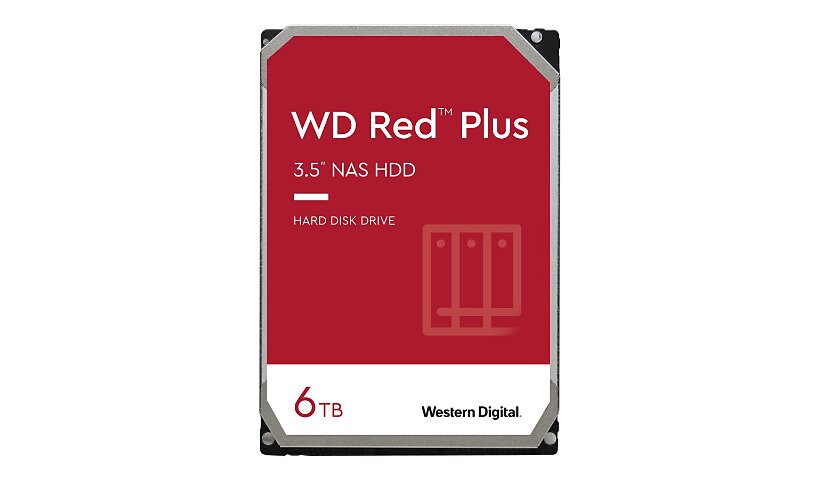 WD Red Plus WD60EFZX - hard drive - 6 TB - SATA 6Gb/s