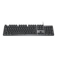 Logitech K845 Mechanical Illuminated Corded Aluminum Keyboard TTC Switches - Red (Linear) - keyboard