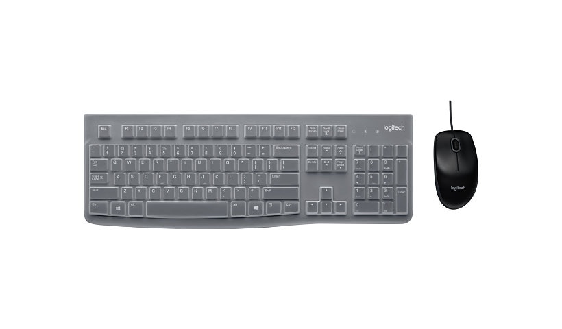 Logitech MK120 Desktop Combo for Education with Protective Keyboard Cover - keyboard and mouse set