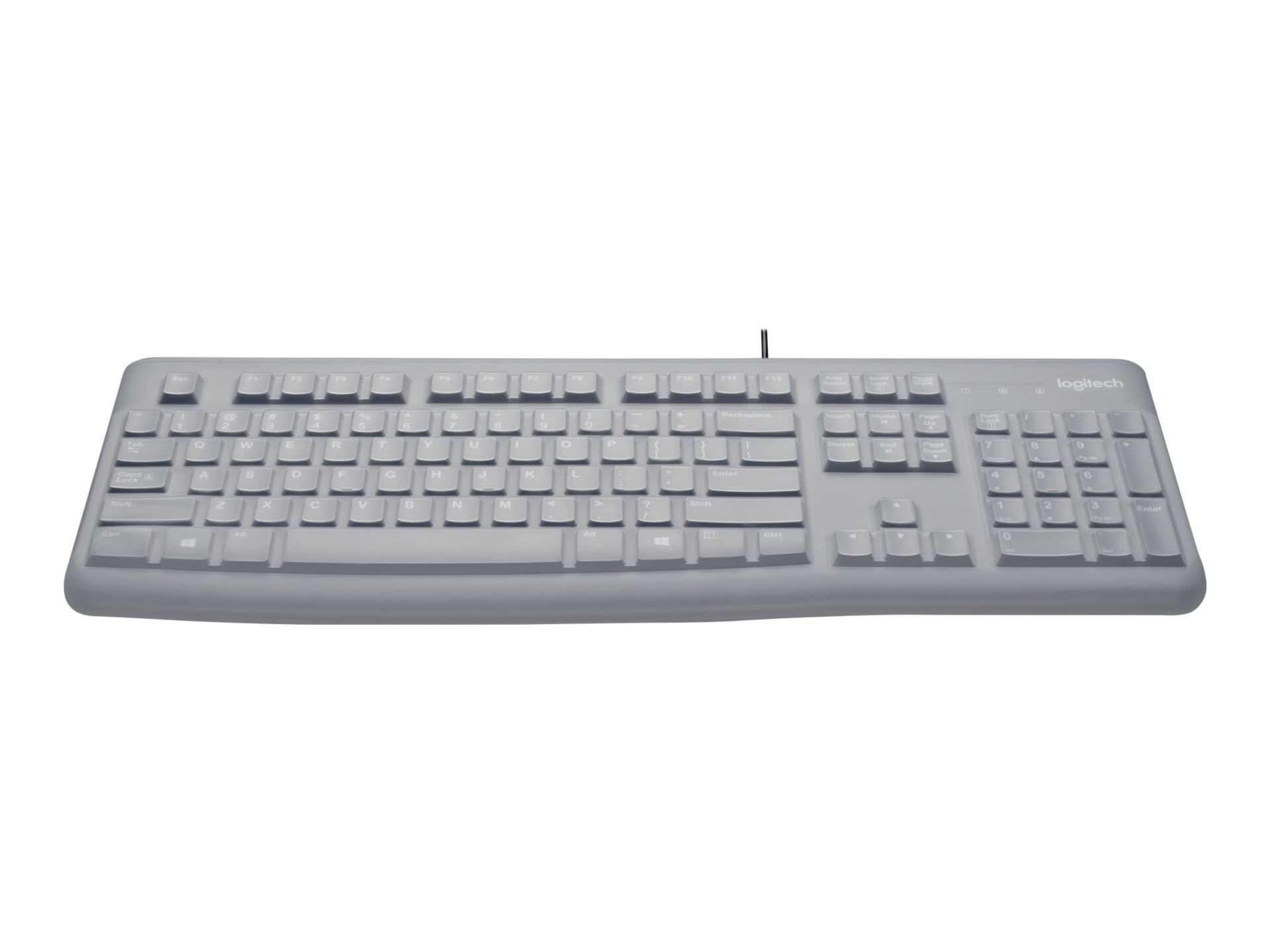 LOGITECH K120 WIRED KB W/SILICON CVR