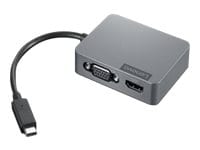 Lenovo Travel Hub Gen2 - station d'accueil - USB-C - VGA, HDMI - 1GbE