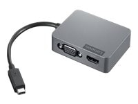 Lenovo Travel Hub Gen2 - docking station - USB-C - VGA, HDMI - 1GbE