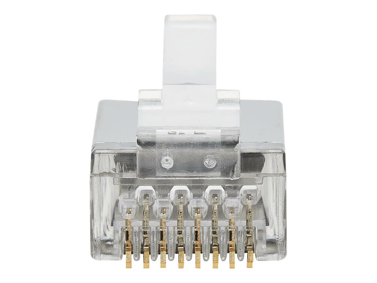 Eaton Tripp Lite Series Cat6 RJ45 Pass-Through FTP Modular Plug, 100 Pack - network connector