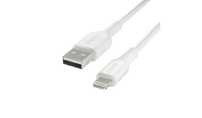Playa by Belkin Lightning to USB-A Charge Cable MFi-Certified - 3ft - White