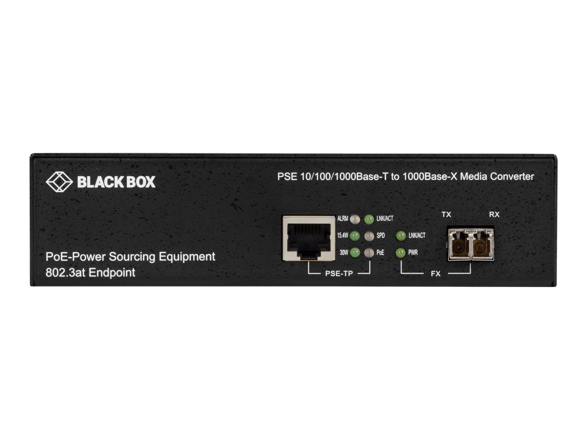 Black Box LPS500 Series LPS500A-MM-LC-R3 - fiber media converter - 10Mb LAN, 100Mb LAN, GigE