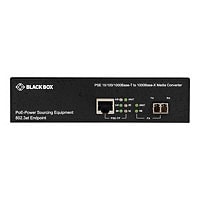 Black Box 10/100/1000 Base-T PoE Media Converter