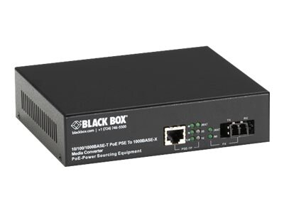 Black Box LPS500 Series LPS500A-SM-10K-LC-R2 - fiber media converter - 10Mb
