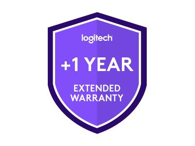 Logitech Extended Warranty - contrat de maintenance prolongé - 1 année - pour Logitech Rally Plus