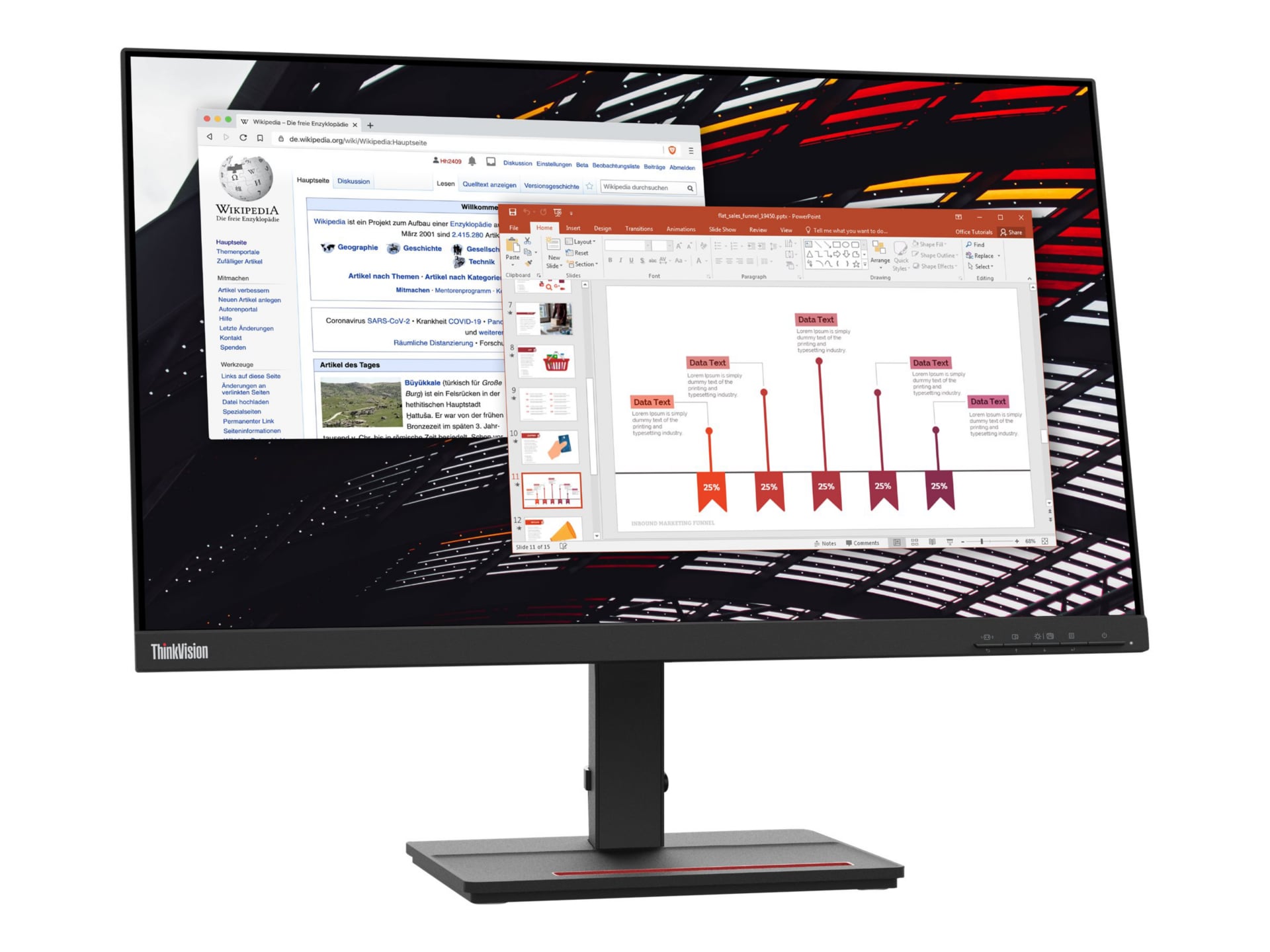 Lenovo ThinkVision S24e-20 - LED monitor - Full HD (1080p) - 24"