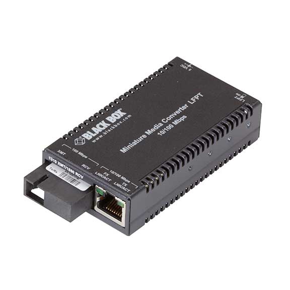 Black Box MultiPower - fiber media converter - 10Mb LAN, 100Mb LAN