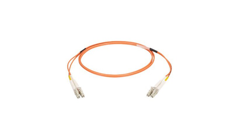 Black Box 2M LC/LC Duplex Multimode 50/125 OM2 Fiber Cable, Orange, 6ft