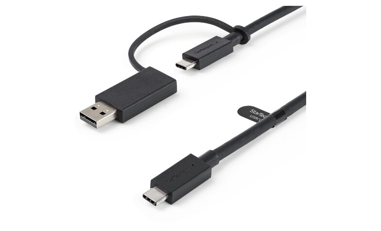 whisky Soldaat verhouding StarTech.com 3ft USB-C Cable with USB-A Adapter Dongle - 2-in-1 USB-C Cable  w/ USB-A for Hybrid Dock - USBCCADP - USB Cables - CDW.com