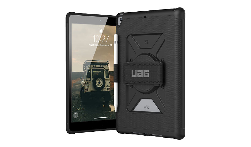 UAG Case for iPad 10.2-in (9/8/7 Gen, 2021/2020/2019) - Metropolis w/HS Black - back cover for tablet