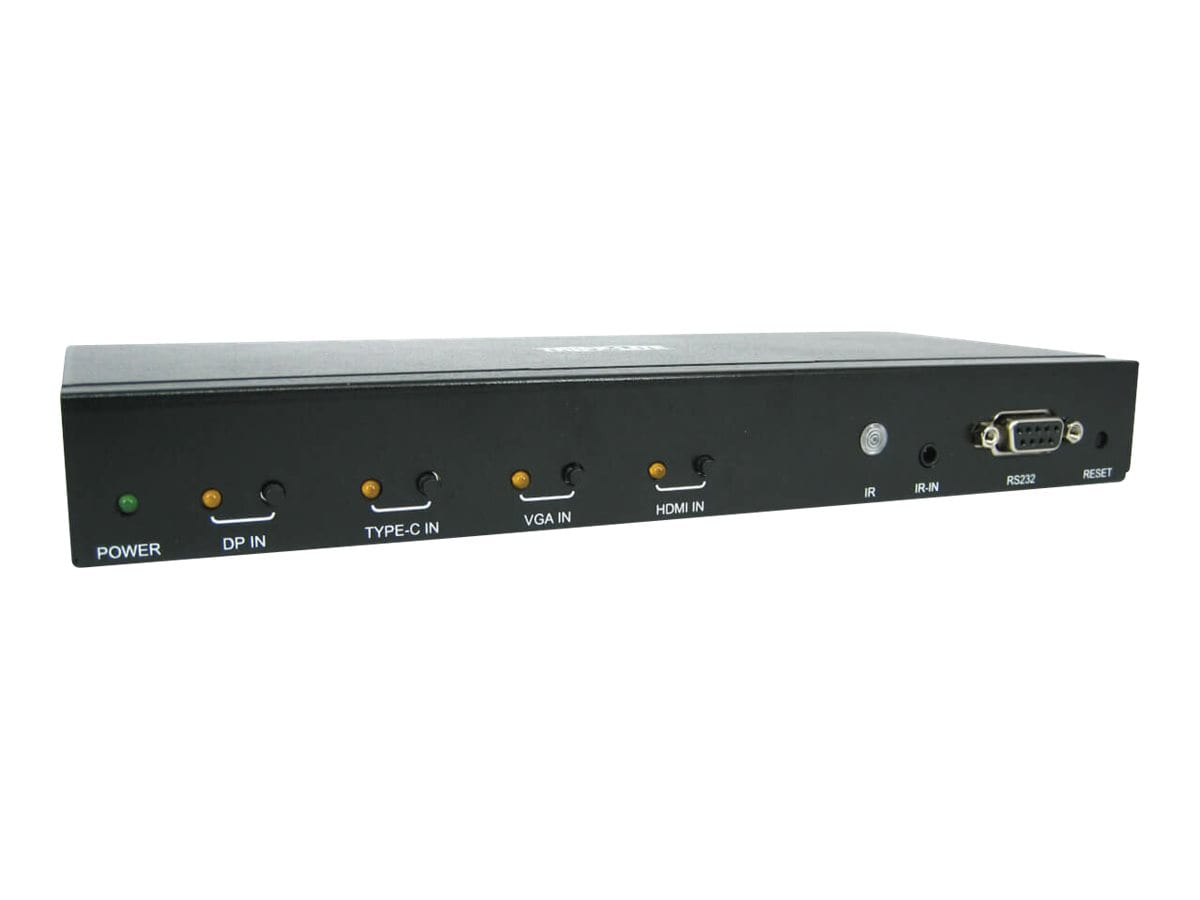 Tripp Lite 4-Port over Cat6 Presentation Switch/Extender Kit - 4K 60 Hz HDM