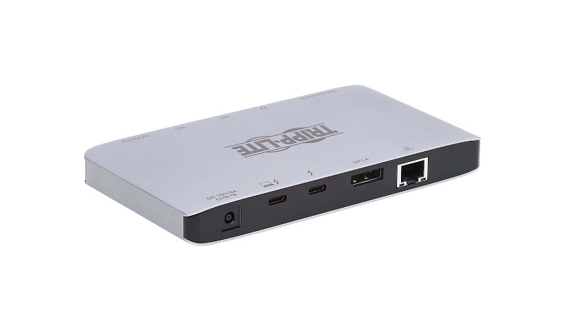 Tripp Lite Thunderbolt 3 Dock, Dual Display - 8K DisplayPort, USB 3.2 Gen 2, USB-A/C Hub, Memory Card, GbE, Black -