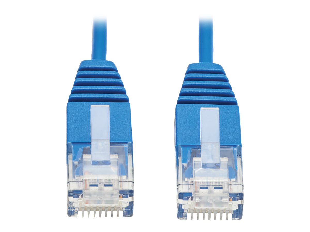 Eaton Tripp Lite Series Cat6 Gigabit Molded Ultra-Slim UTP Ethernet Cable (RJ45 M/M), Blue, 3 ft. (0.91 m) - network