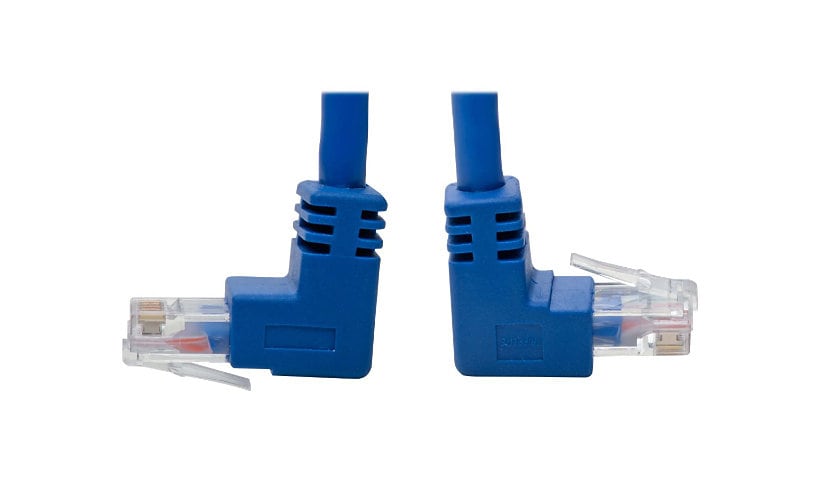 Tripp Lite Cat6 Patch Cable Up-Angled / Down Angled UTP Molded M/M Blue 1ft