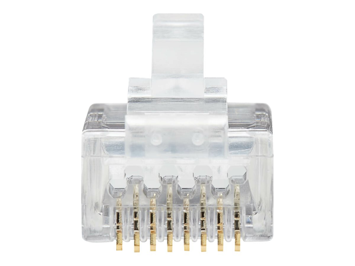Eaton Tripp Lite Series Cat6 RJ45 Pass-Through UTP Modular Plug, 50 Pack - network connector