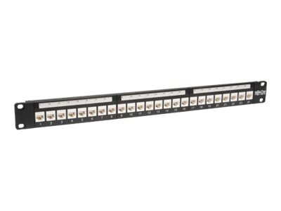 Eaton Tripp Lite Series 24-Port Cat6 Cat5e Patch Panel Low Profile Feed Thr
