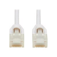 Eaton Tripp Lite Series Safe-IT Cat6a 10G Snagless Antibacterial Slim UTP Ethernet Cable (RJ45 M/M), White, 7 ft. (2.13