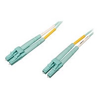 Eaton Tripp Lite Series 10Gb/40Gb/100Gb Duplex Multimode 50/125 OM4 LSZH Fiber Patch Cable (LC/LC), Aqua, 5M (16.4 ft.)