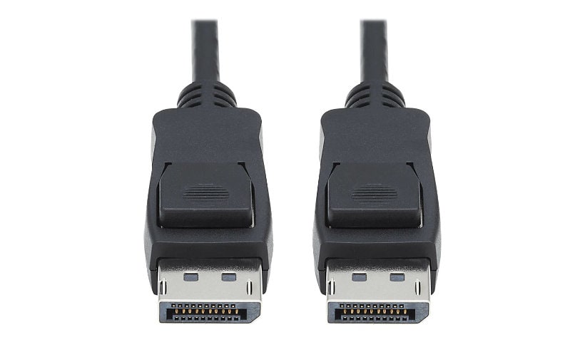 Tripp Lite DisplayPort 1.4 Cable w Latching Connectors 8K HDR M/M Black 1ft