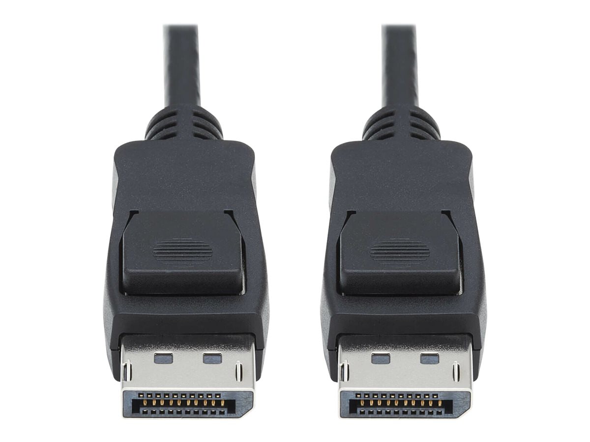 Tripp Lite DisplayPort 1.4 Cable w Latching Connectors 8K HDR M/M Black 3ft