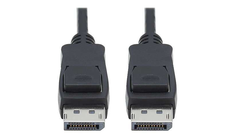 Eaton Tripp Lite Series DisplayPort 1,4 Cable with Latching Connectors, 8K (M/M), Black, 10 ft. (3.1m) - DisplayPort