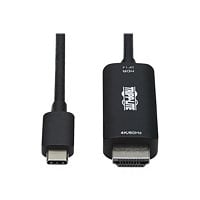 Tripp Lite USB C to HDMI Adapter Cable, 4K 60Hz, HDR, HDCP 2.2, DP 1.4 Alt
