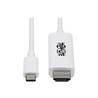 Tripp Lite USB C to HDMI Adapter Cable 4K, 4:4:4 Thunderbolt 3 White 6ft