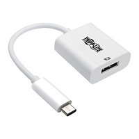 Tripp Lite USB-C to DisplayPort Adapter Cable (M/F) with Equalizer, 8K UHD, HDR, DP 1,4, White, 6 in. (15,24 cm) - USB /