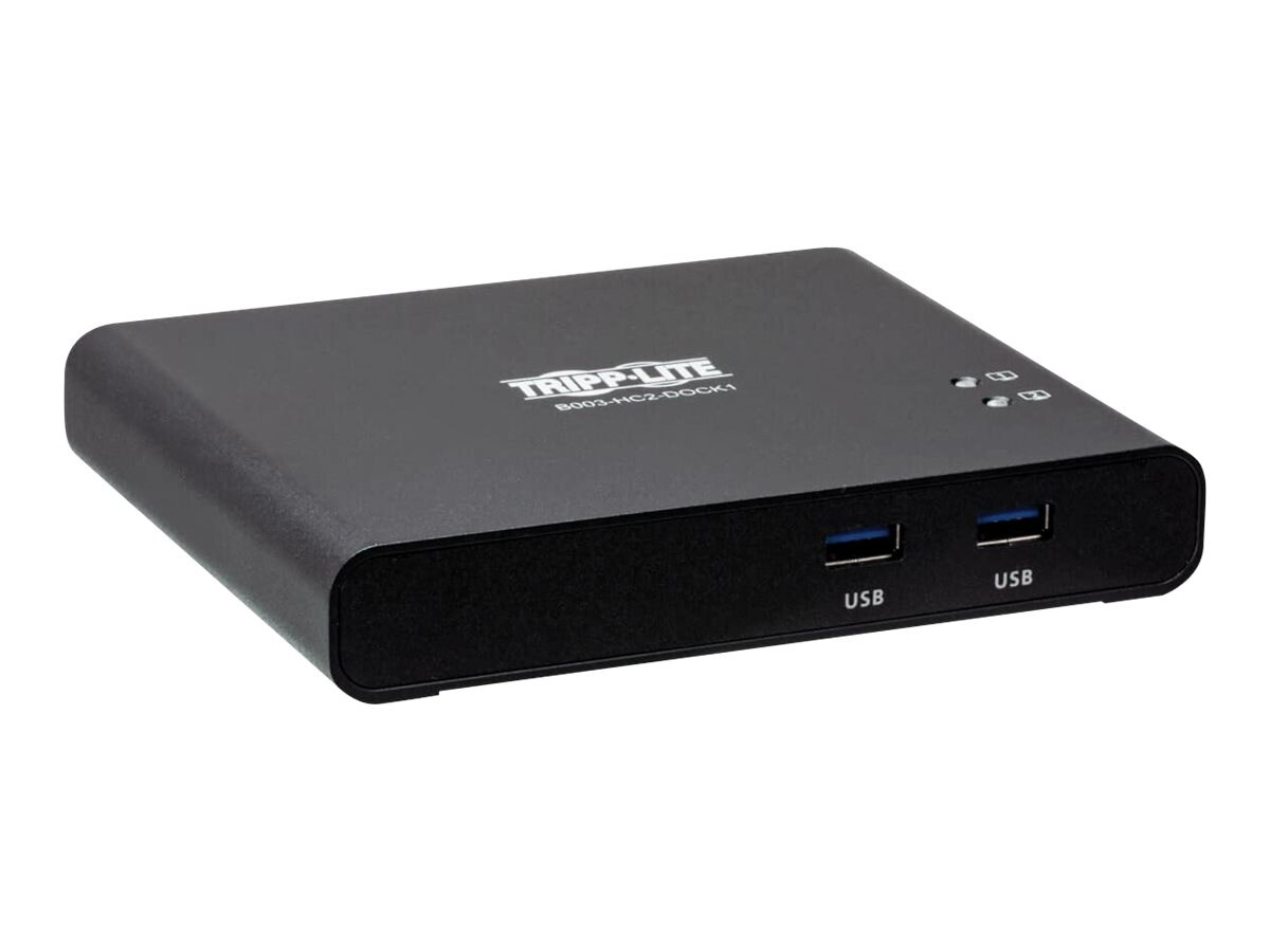 Eaton Tripp Lite series USB C KVM Dock 2-Port 4K HDMI USB-A Hub PD Charging