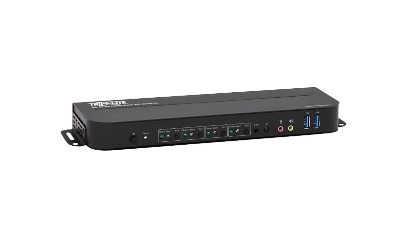Tripp Lite HDMI USB KVM Switch 4-Port 4K 60Hz HDR HDCP 2.2 IR USB Sharing - commutateur écran-clavier-souris/audio/USB - 4 ports