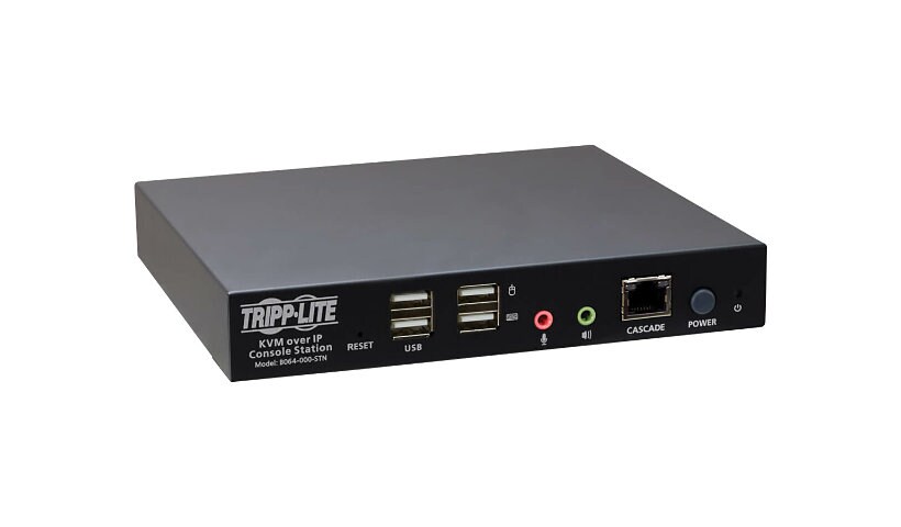 Tripp Lite KVM Over IP Remote User Console Station Java Free B064-IPG KVMs - KVM / audio extender - TAA Compliant