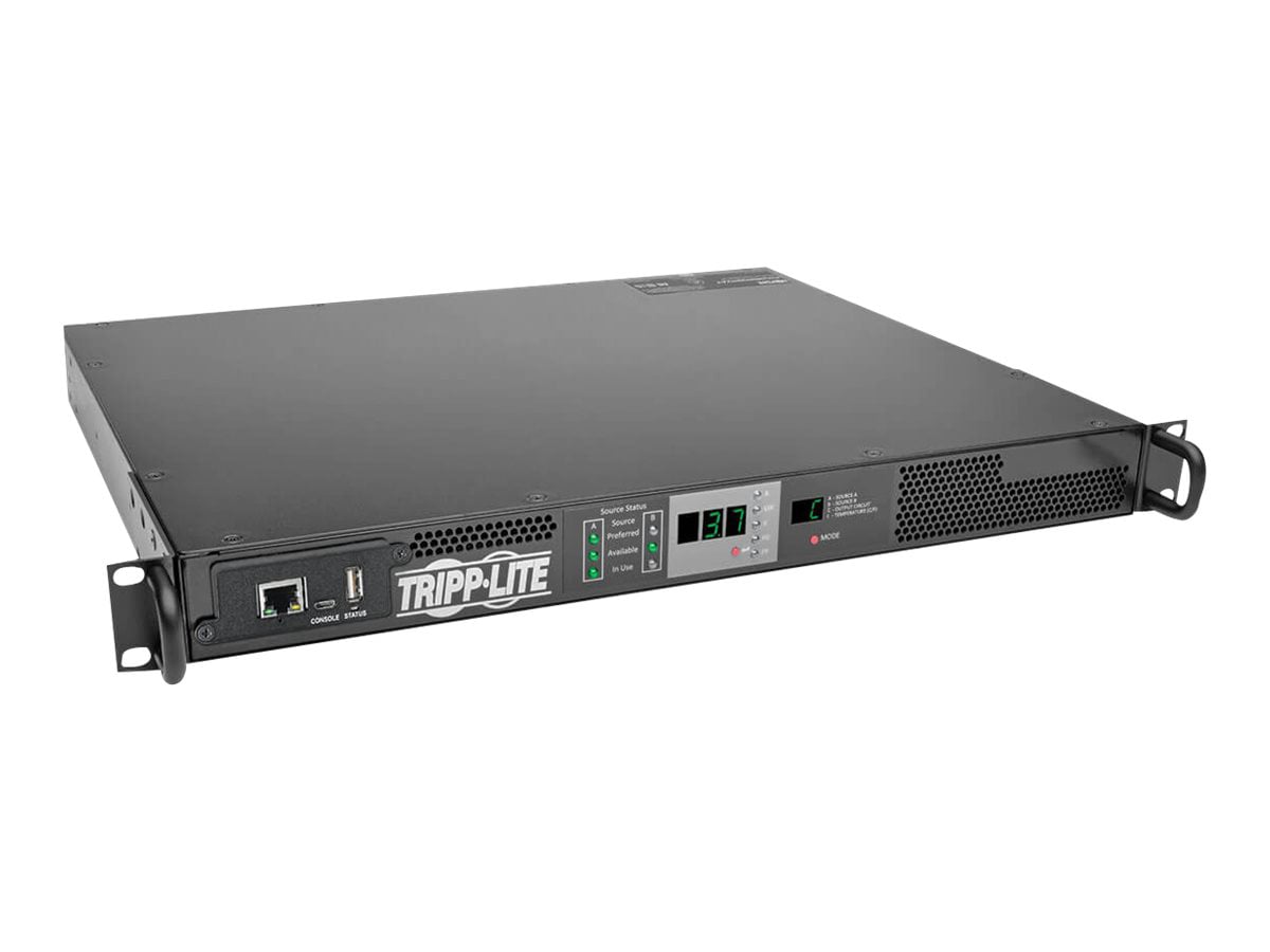 Tripp Lite PDU Monitored Horizontal 3.7KW 230V ATS IEC309 16A 1U Rackmount