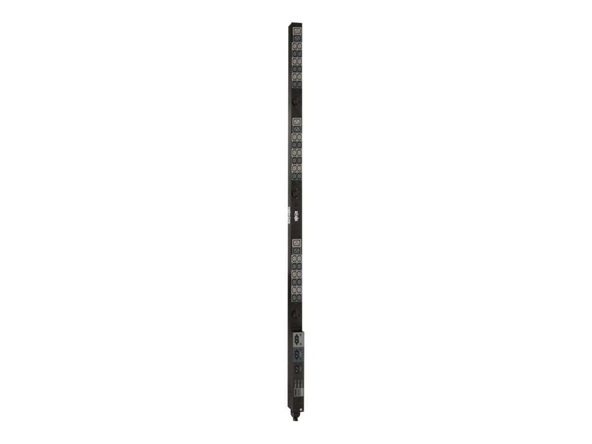 Tripp Lite 14.4kW 208V 3-Phase Basic PDU - 45 Outlets (36 C13, 3 C19, 3 L6-30R), Hubbell 50A CS8365C Input, 6 ft. Cord,