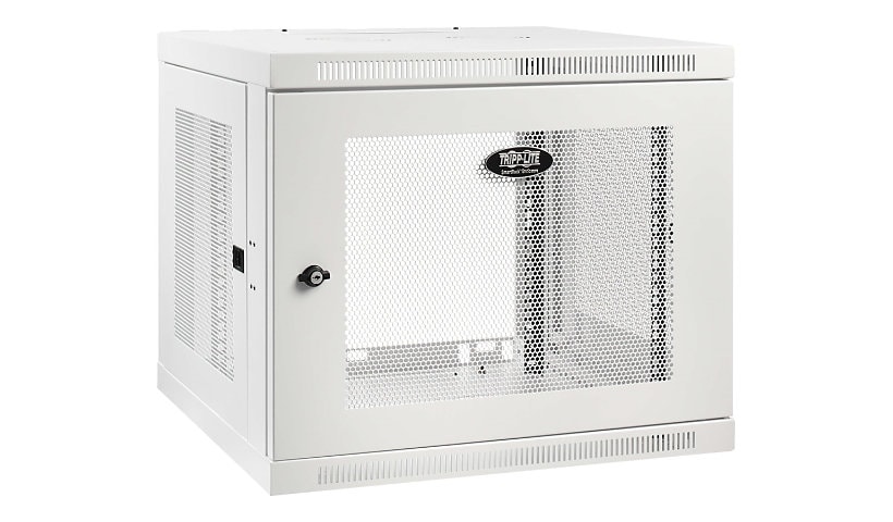 Tripp Lite Wallmount Rack Enclosure Cabinet 9U Switch Depth Deep White - armoire de rack - 9U