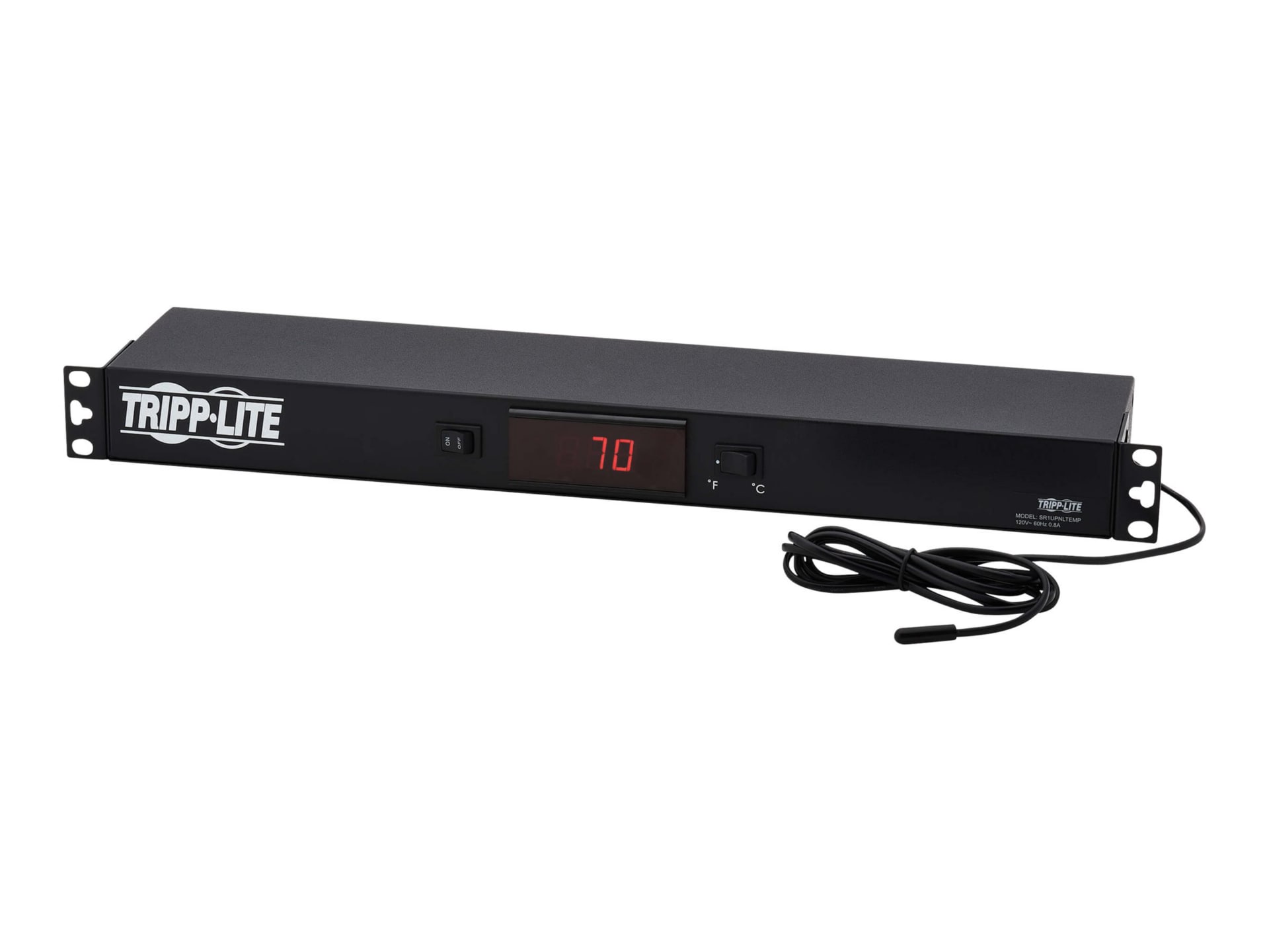 Tripp Lite 1U Digital Temperature Sensor, Blanking Panel, LCD - rack blanki